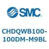 CHDQWB100-100DM-M9BL ���`�����V�����_/�����F�Ѓ��b�h(3.5MPa) �I�[�g�X�C�b�`�t CHDQW SMC 53697183