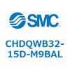 CHDQWB32-15D-M9BAL 薄形油圧シリンダ/複動：片ロッド(3.5MPa) オートスイッチ付 CHDQW SMC 53697357