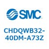 CHDQWB32-40DM-A73Z 薄形油圧シリンダ/複動：片ロッド(3.5MPa) オートスイッチ付 CHDQW SMC 53697393