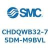 CHDQWB32-75DM-M9BVL 薄形油圧シリンダ/複動：片ロッド(3.5MPa) オートスイッチ付 CHDQW SMC 53697454