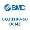 CQ2B180-60DCMZ 薄形シリンダ CQ2シリーズB18 SMC 53912424