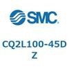 CQ2L100-45DZ 薄形シリンダ CQ2シリーズL1 SMC 53953846