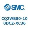 CQ2WB80-100DCZ-XC36 薄形シリンダ CQ2シリーズWB8 SMC 53963034