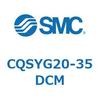 CQSYG20-35DCM 薄形シリンダ/コンパクトタイプ CQSシリーズCQSYG SMC 53972545