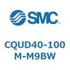 CQUD40-100M-M9BW 薄形シリンダ/プレート形 CQUD4 SMC 53978005