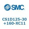 CS1D125-30+160-XC11 標準形エアシリンダ(角形カバー) CS1D1 SMC 53992723