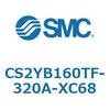 CS2YB160TF-320A-XC68 標準形エアシリンダ(角形カバー)CS2YB SMC 54039614