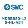 MDBBB80-125-HL-A54 標準形エアシリンダ(角形カバー)エンドロック形 MDBBB8 SMC 54754034