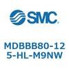 MDBBB80-125-HL-M9NW 標準形エアシリンダ(角形カバー)エンドロック形 MDBBB8 SMC 54754043