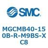 MGCMB40-150B-R-M9BS-XC8 ガイド付シリンダ/コンパクトタイプ MGCMB4 SMC 54959825