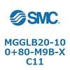MGGLB20-100+80-M9B-XC11 ガイド付シリンダ MGGLB20 SMC 54967324