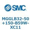 MGGLB32-50+150-B59W-XC11 ガイド付シリンダ MGGLB3 SMC 54976731