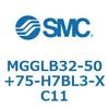 MGGLB32-50+75-H7BL3-XC11 ガイド付シリンダ MGGLB3 SMC 54976941