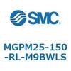 MGPM25-150-RL-M9BWLS ガイド付薄形シリンダ MGPM25-15 SMC 55131395