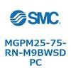 MGPM25-75-RN-M9BWSDPC ガイド付薄形シリンダ MGPM25-7 SMC 55142141
