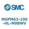 ガイド付薄形シリンダ MGPM63-1 SMC