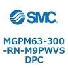 MGPM63-300-RN-M9PWVSDPC ガイド付薄形シリンダ MGPM63-3 SMC 55188874