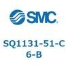 SQ1131-51-C6-B 5ポートソレノイドバルブ SQ113 SMC 56452295