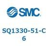 SQ1330-51-C6 5ポートソレノイドバルブ SQ133 SMC 56456102