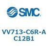 5ポートソレノイドバルブISO規格準拠 VQ用 マニホールド SMC
