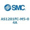 AS_1FM/FC_A - ワンタッチ管継手付スピードコントローラ/プッシュロック式/エルボタイプ/ユニバーサルタイプ SMC