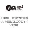 5X20 TORXー六角穴付きボルト(鉄/ユニクロ) 大阪魂 69137924