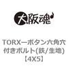 4X5 TORXーボタン六角穴付きボルト(鉄/生地) 大阪魂 69137942