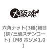M8 ホソメ1.0 六角ナット(3種(細目(鉄/三価ステンコート) 大阪魂 69174586