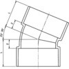 CU VP管用22 1/2°エルボ Aron(アロン化成)