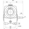 ウォーム減速機 LA型 軸配置：標準 青木精密工業