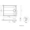 TP800-CW1 スタンダード防水パン テクノテック 00092597