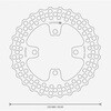 DBR001 リアブレーキディスク BUZZSAW 220mm モートーン 00118890