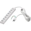 3ピン式電源タップ7個口5mホワイト常時通電スイッチ付 BUFFALO(バッファロー)