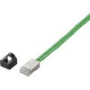 産業用LANケーブル 固定用 耐油 アルミテープシールド AWG24×4P 黄緑 グリーン エレコム