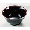 メラミン「長次郎窯」 羽反り丼 千羽鶴印(エンテック)