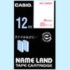 ネームランド  白に赤文字テープ カシオ計算機