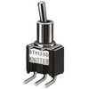 KNITTER-SWITCH トグルスイッチ， SPDT， PCB， On-On， STM 106 D-RA KNITTER-SWITCH
