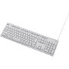 TK-FCM064WH/RS キーボード 有線 メンブレン 高耐久 法人向け RoHS指令 変換コネクタ付 PS5 エレコム 01251757
