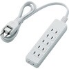 T-S02-2610WH 電源タップ 延長コード 6個口 2P スイングプラグ コンセント OAタップ エレコム 02066243