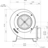 淀川電機 電動送風機 シロッコ型 CCNシリーズ(フランジ取付型) 三相