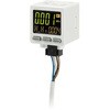 ISE20A-V-M-01B-JA1T 2出力+アナログ出力(電圧/電流) 下配線仕様 3画面 高精度デジタル圧力スイッチ 正圧用 ISE20A Series SMC 00205489