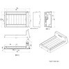 TGP785-S1(すのこ付) ガーデンパン(ペット足洗い場) テクノテック 02504158