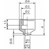 PFG-1.5A-SE 真空パッド PF 平形パッド パッド単体 PFG PFG-1.5A-SE コンバム(旧:妙徳) 02545808