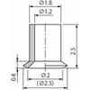 PFG-1.5A-SE 真空パッド PF 平形パッド パッド単体 PFG PFG-1.5A-SE コンバム(旧:妙徳) 02545808