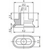 PFG-1.5A-SE 真空パッド PF 平形パッド パッド単体 PFG PFG-1.5A-SE コンバム(旧:妙徳) 02545808
