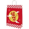 50-6238 手提げ紙袋 福袋 市松模様 タカ印(ササガワ) 02558609