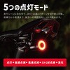 TR-BLE002 自転車 テールライト スマートブレーキ警告 振動検知 自動点灯  五つの点灯モード トライメイト 02559501