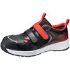 JSAA A種認定 アクティブセフティ ワークスニーカー AS-05 ワイズEEE ブラック/レッド AS-05 BK/RDシリーズ ミドリ安全