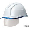 SC-19PCLS RA3-UP4-W/BL PC製ヘルメット Windflow・クリアバイザー・シールド面 SC-19PCLS RA3-UP4シリーズ ミドリ安全 02582995
