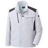 作業服 帯電防止JIS適合品 ベルデクセルフレックス 男女共用春夏ジャンパー シルバーグレー VES2761-UEシリーズ ミドリ安全